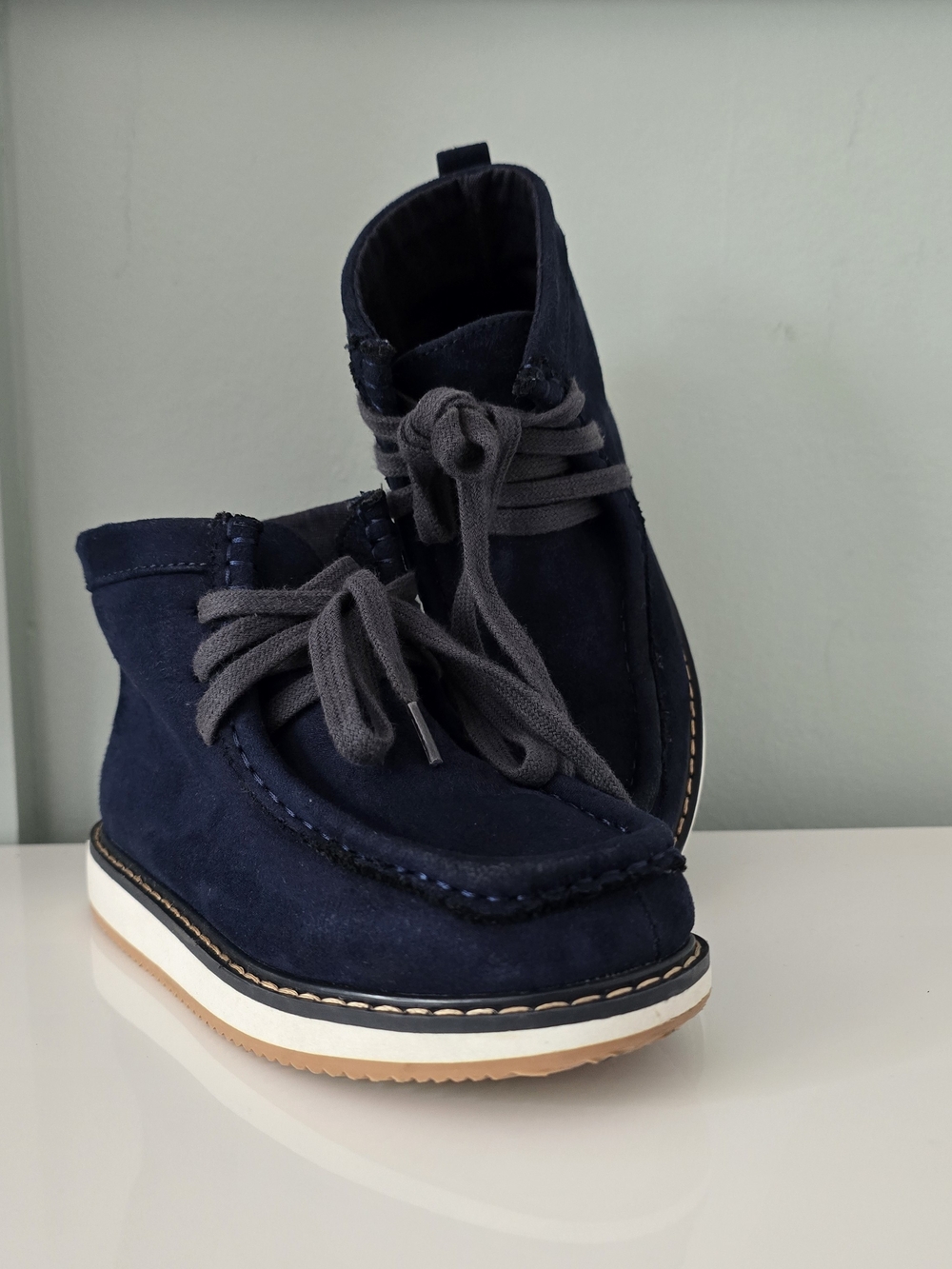 GAP Navy Suede Boot Kids Soft Back To School Style.
